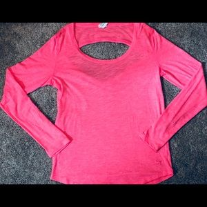 Victorias Secret Pink Long Sleeve CUT OUT BACK